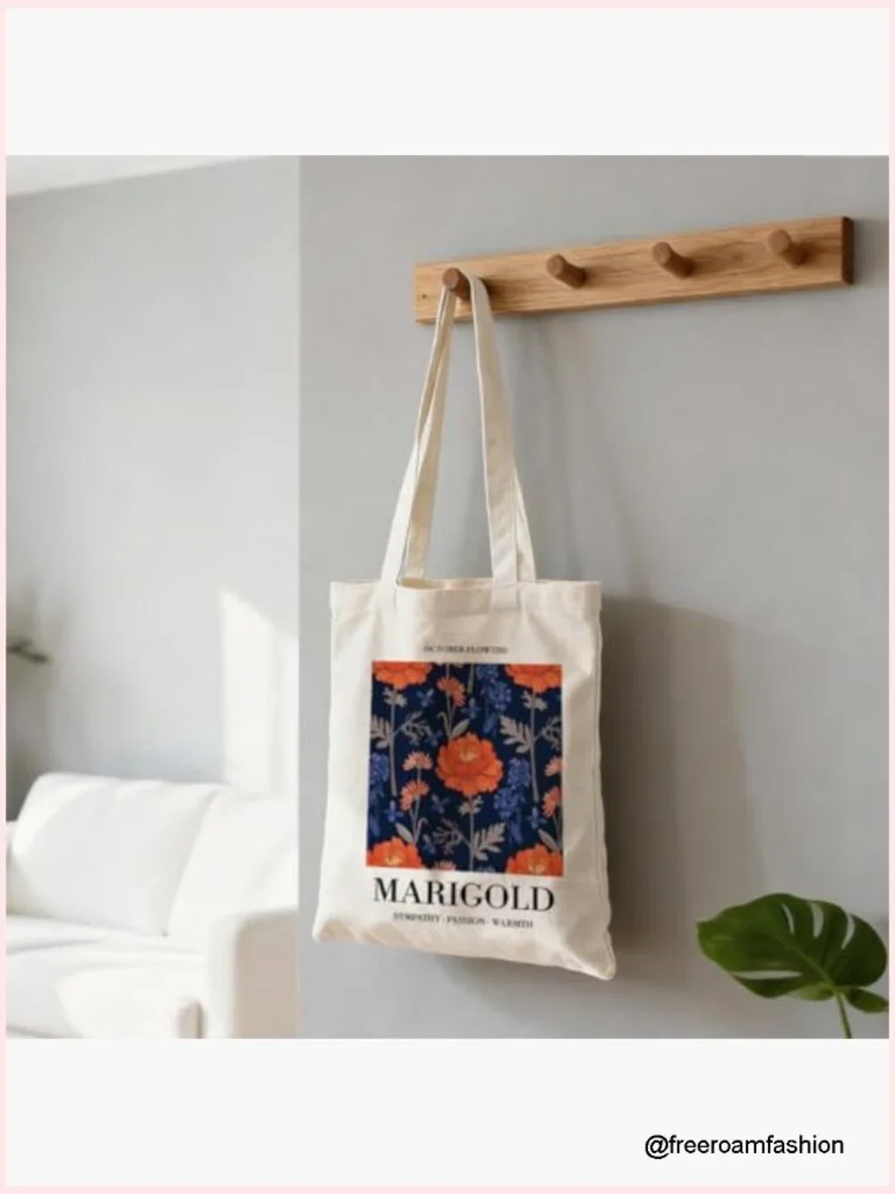 Large Canvas Tote Bag Reusable Shoulder Bag for Travel Work Storage